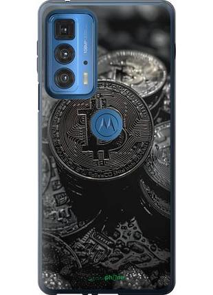 Чехол на motorola edge 20 pro black bitcoin "6090u-2662-10746"