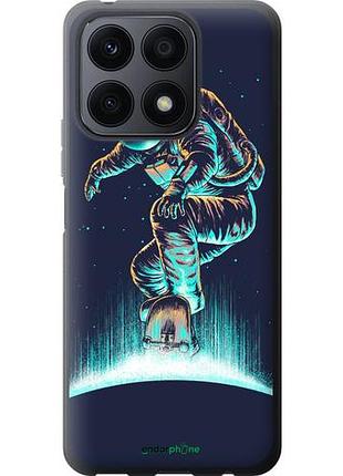 Чехол на huawei honor x8a космонавт на скейтборде "4145u-2963-10746"