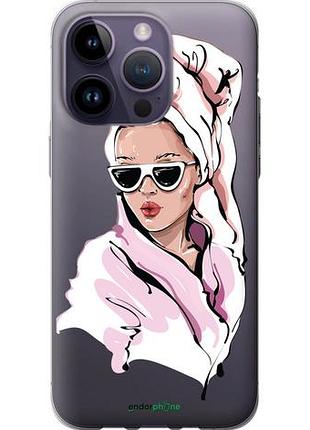Чохол на iphone 14 pro max дівчина в окулярах 2 "4714u-2667-10746"