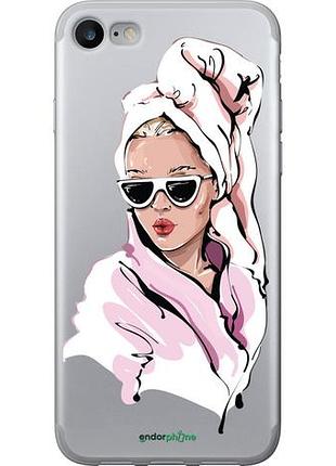Чехол на iphone 7 девушка в очках 2 "4714u-336-10746"