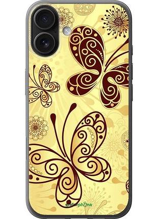Чехол на iphone 16 plus красивые бабочки "4170u-3714-10746"