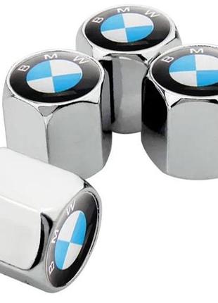 Колпачки bmw золотник ниппель с логотипом bmw серебристый