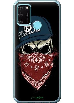 Чехол на huawei honor 9a череп в кепке "4127u-1900-10746"