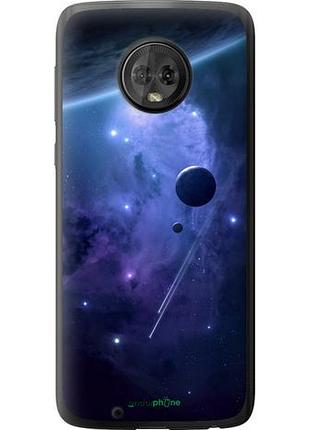 Чохол на motorola moto g6 планети в синьому космосі "171u-982-10746"