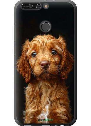 Чехол на huawei honor v9 / honor 8 pro cocker spaniel на черном фоне "6137u-1246-10746"