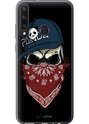 Чехол на huawei y6p череп в кепке "4127u-1952-10746"