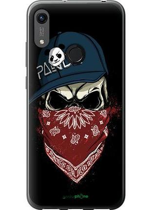 Чехол на huawei y6s череп в кепке "4127u-1871-10746"