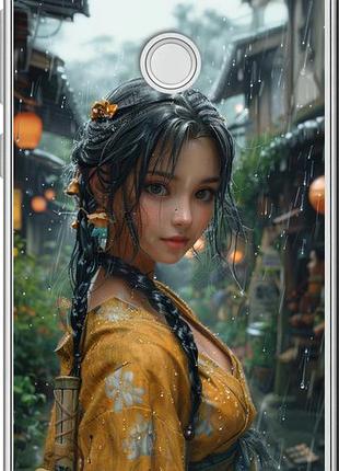 Чехол на huawei p8 lite (2017) anime-girl "6133u-777-10746"