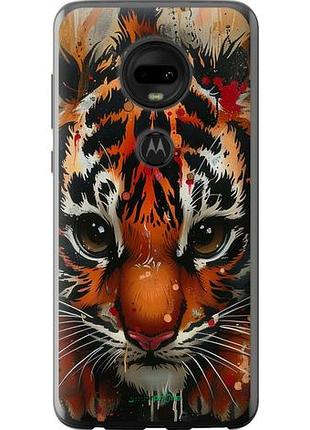 Чехол на motorola moto g7 mini tiger "6052u-1614-10746"