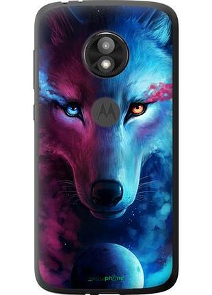 Чехол на motorola moto e5 play арт-волк "3999u-1429-10746"
