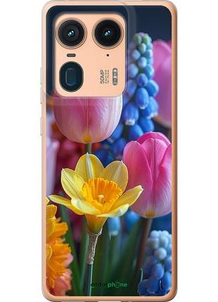 Чохол на motorola edge 50 ultra весняні квіти "6058u-3760-10746"