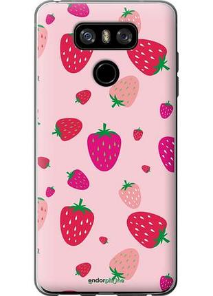 Чехол на lg g6 клубнички "4332u-836-10746"