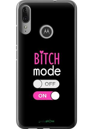 Чехол на motorola moto e6 plus bitch mode "4548u-1780-10746"