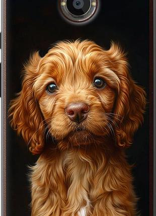 Чехол на motorola moto x2 cocker spaniel на черном фоне "6137u-372-10746"