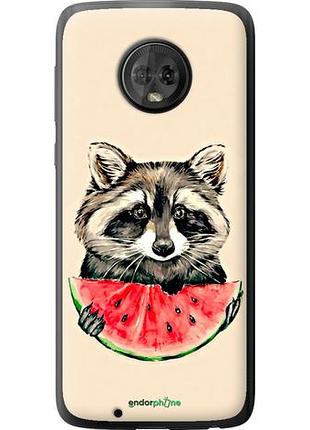 Чехол на motorola moto g6 енотик с арбузом "4605u-982-10746"