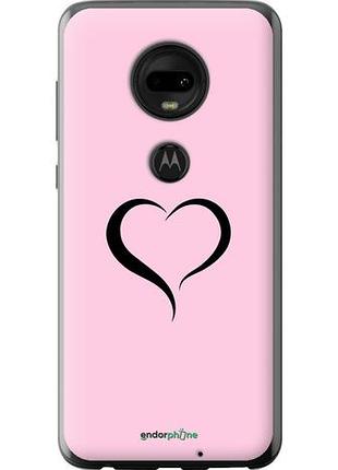 Чехол на motorola moto g7 сердце 1 "4730u-1614-10746"