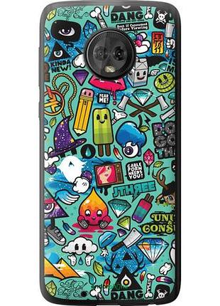 Чехол на motorola moto g6 стикер бомбинг 1 "693u-982-10746"