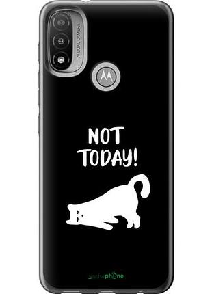 Чехол на motorola e20 уставший кот "4535u-2509-10746"
