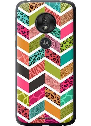 Чехол на motorola moto g7 play шеврон v3 "1058u-1656-10746"