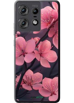 Чохол на motorola edge 50 pro 5g пурпурова сакура "6075u-3710-10746"