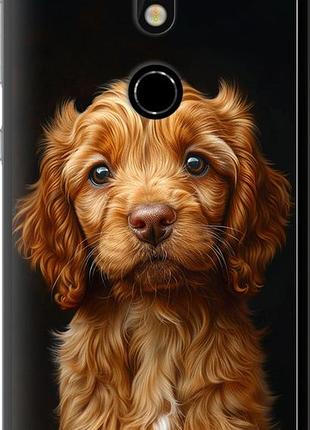 Чехол на nokia 7 cocker spaniel на черном фоне "6137u-1367-10746"
