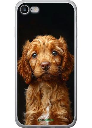 Чехол на iphone se 2022 cocker spaniel на черном фоне "6137u-3737-10746"