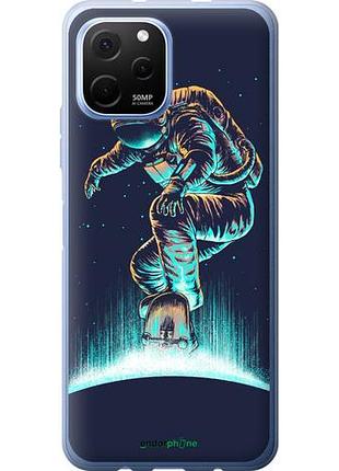 Чехол на huawei nova y61 космонавт на скейтборде "4145u-2983-10746"