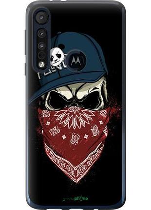 Чохол на motorola one macro череп у кепці "4127u-1812-10746"