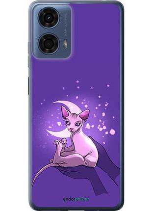 Чехол на motorola moto g24 power кот2 "4676u-3665-10746"
