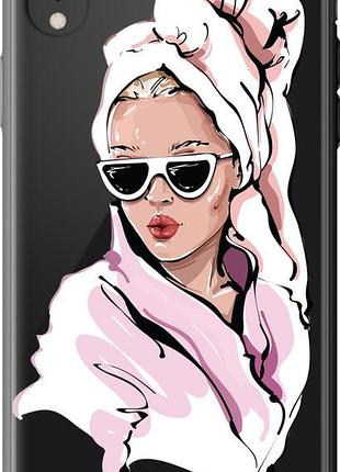 Чехол на iphone xr девушка в очках 2 "4714u-1560-10746"