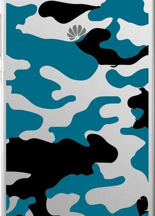 Чехол на huawei ascend p8 камуфляж прозрачный фон "4877u-123-10746"