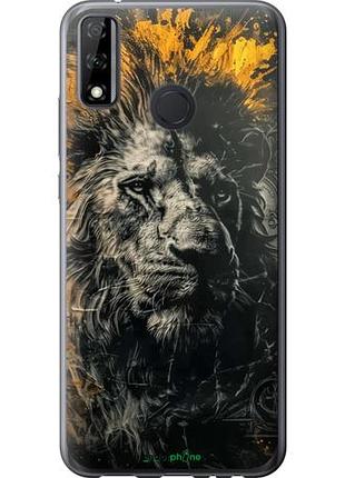 Чохол на huawei p smart 2020 лев у золотих барвах "6155u-2060-10746"