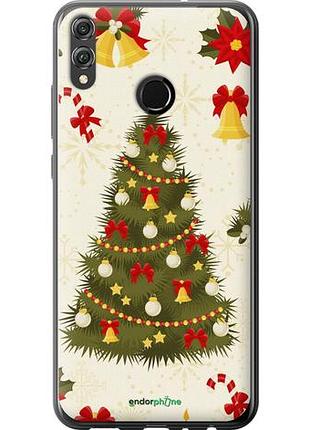 Чехол на huawei honor 8x новогодняя елка "4198u-1596-10746"