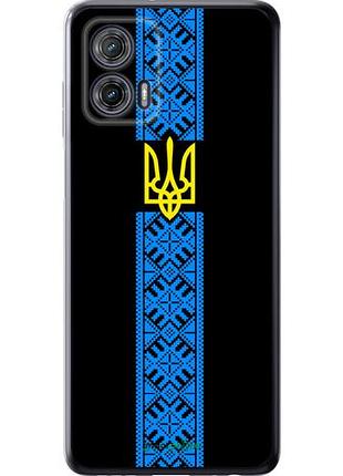 Чехол на motorola g73 тризуб в вышиванке "1158u-3196-10746"