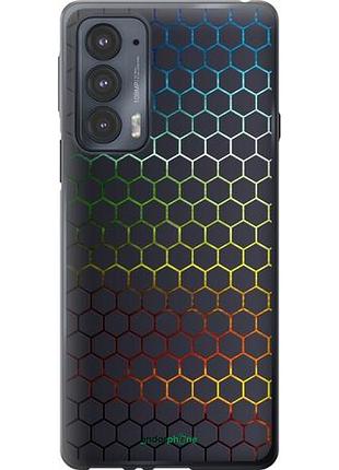 Чохол на motorola edge 20 переливні стільники "498u-2497-10746"