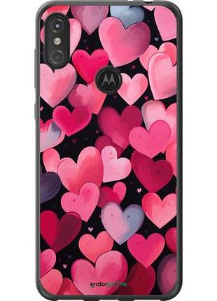 Чехол на motorola one power сердечки 4 "5662u-1588-10746"