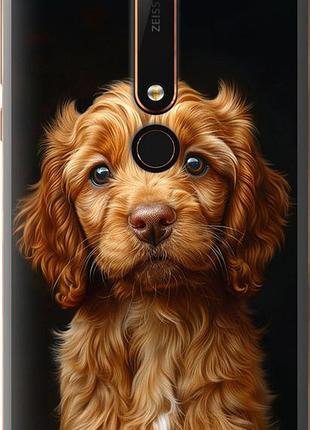 Чохол на nokia 6 2018 cocker spaniel на чорному тлі "6137u-1386-10746"