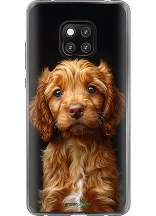 Чехол на huawei mate 20 pro cocker spaniel на черном фоне "6137u-1567-10746"