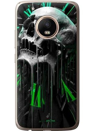 Чохол на motorola moto g5 plus череп-годинник "4100u-1038-10746"