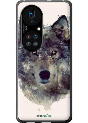 Чехол на huawei p50 волк-арт "4163u-2292-10746"