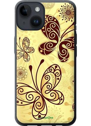 Чехол на iphone 14 красивые бабочки "4170u-2648-10746"