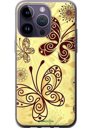 Чехол на iphone 14 pro max красивые бабочки "4170u-2667-10746"