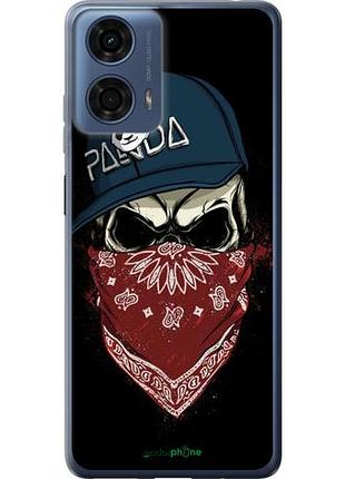 Чохол на motorola moto g24 power череп у кепці "4127u-3665-10746"