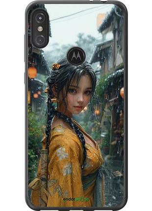 Чехол на motorola one power anime-girl "6133u-1588-10746"