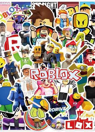 Набор виниловых наклеек blox buddies roblox 50 шт.