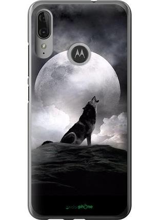 Чохол на motorola moto e6 plus воючий вовк "934u-1780-10746"