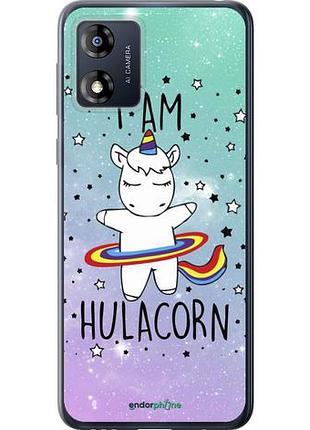 Чехол на motorola moto e13 i'm hulacorn "3976u-3053-10746"