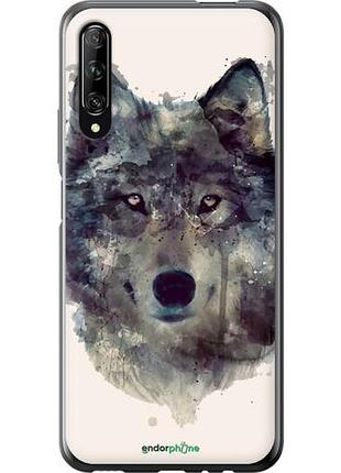 Чохол на huawei p smart pro вовк-арт "4163u-1906-10746"