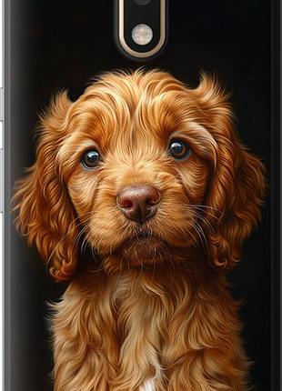 Чехол на motorola moto g4 cocker spaniel на черном фоне "6137u-511-10746"