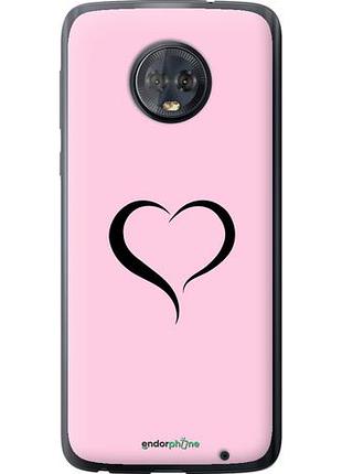 Чехол на motorola moto g6 plus сердце 1 "4730u-976-10746"